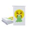 Juvale 50-Pack Vomiting Emoji Print Barf Bags - Disposable Vomit Bags for Travel Motion Sickness, Pregnancy, Illness for Children and Adults (White, 6x2.7x10 in)